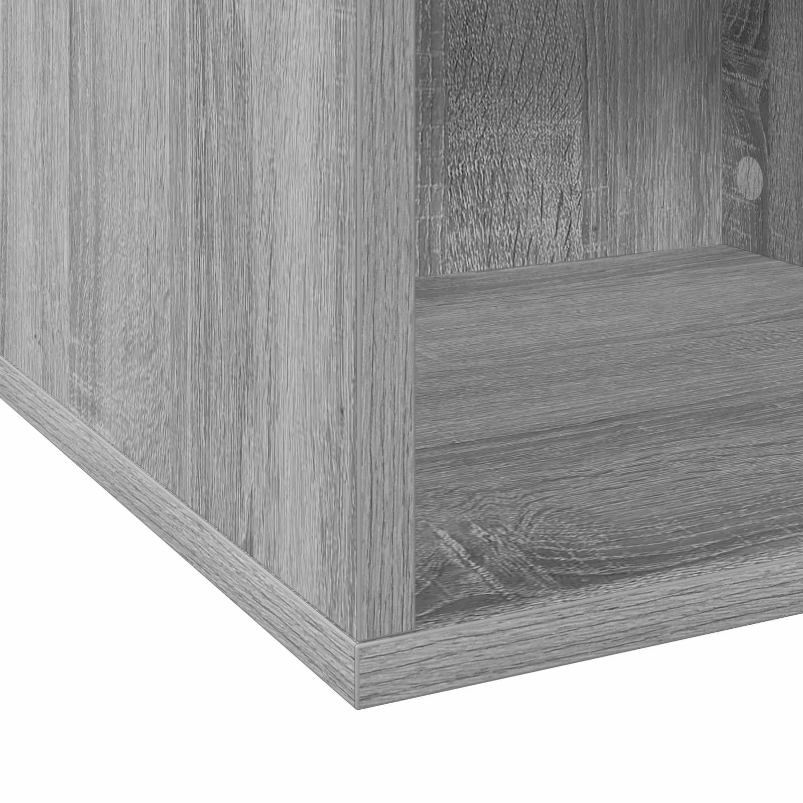Κουτί Άλμπουμ Βινυλίου 2 τμχ. Γκρι Sonoma 37 x 36,5 x 38 εκ. - Pakobazaar