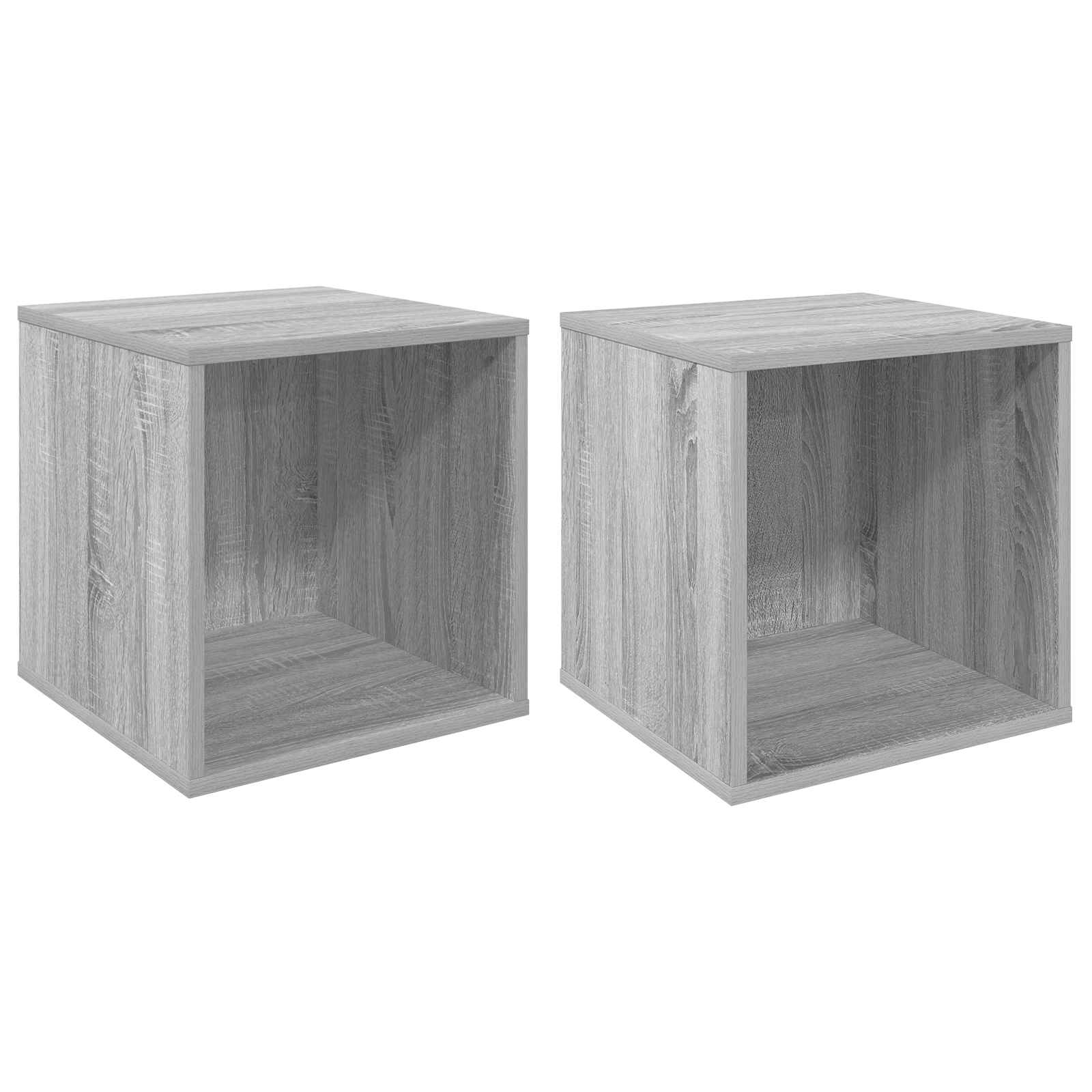 Κουτί Άλμπουμ Βινυλίου 2 τμχ. Γκρι Sonoma 37 x 36,5 x 38 εκ. - Pakobazaar