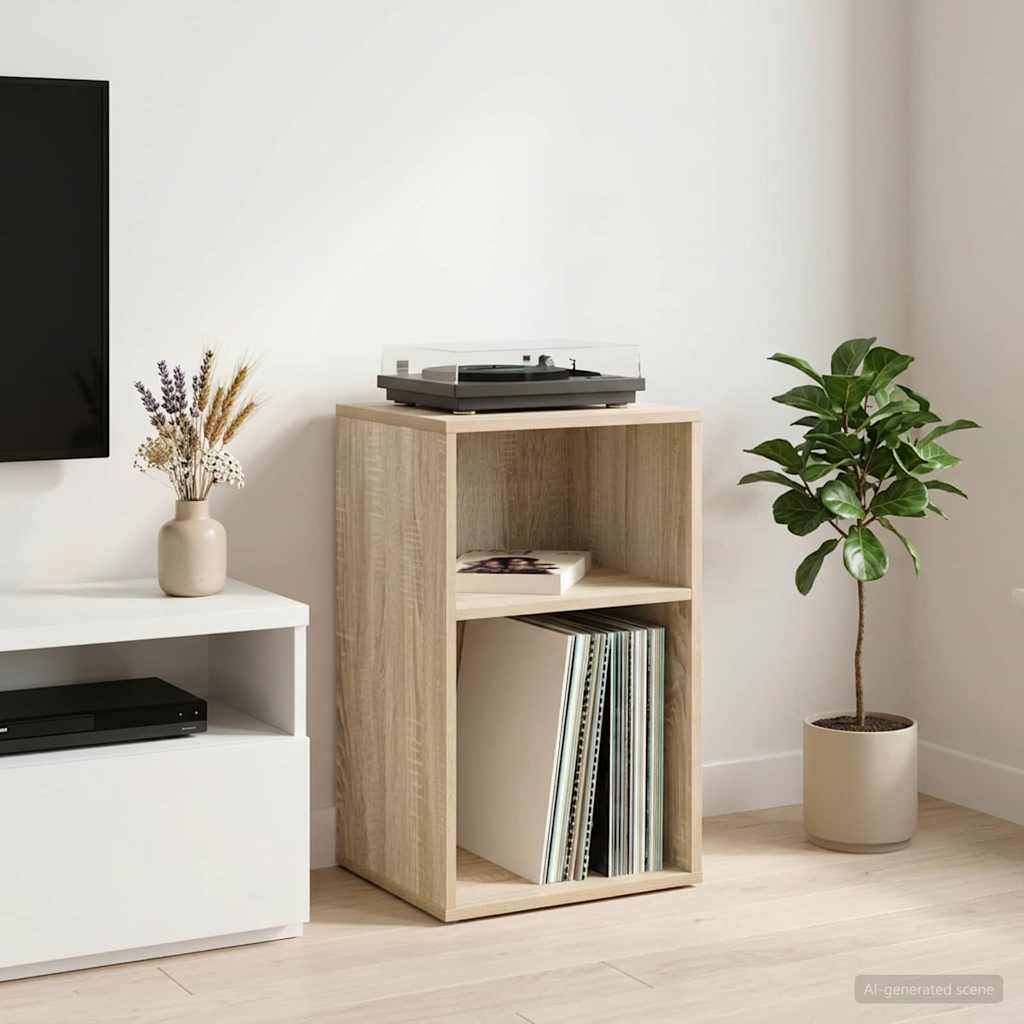 Ντουλάπι δίσκων βινυλίου Sonoma Δρυς 38 x 33 x 61 εκ - Pakobazaar