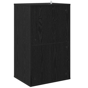 Ντουλάπι δίσκων βινυλίου Μαύρη Δρυς 44,5 x 36,5 x 74,5 εκ