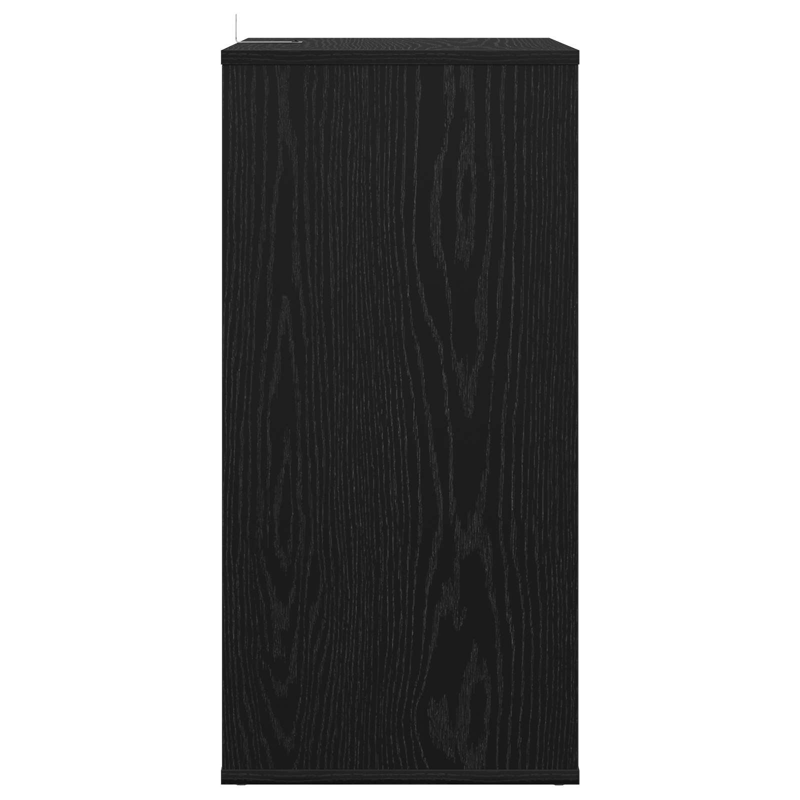 Ντουλάπι δίσκων βινυλίου Μαύρη Δρυς 44,5 x 36,5 x 74,5 εκ