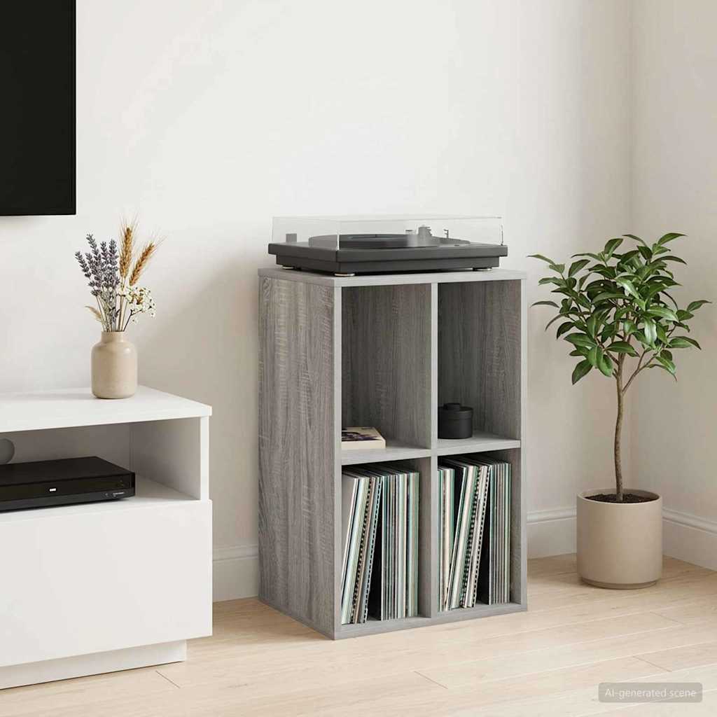 Ντουλάπι δίσκων βινυλίου Γκρι Sonoma 44,5 x 36,5 x 74,5 εκ