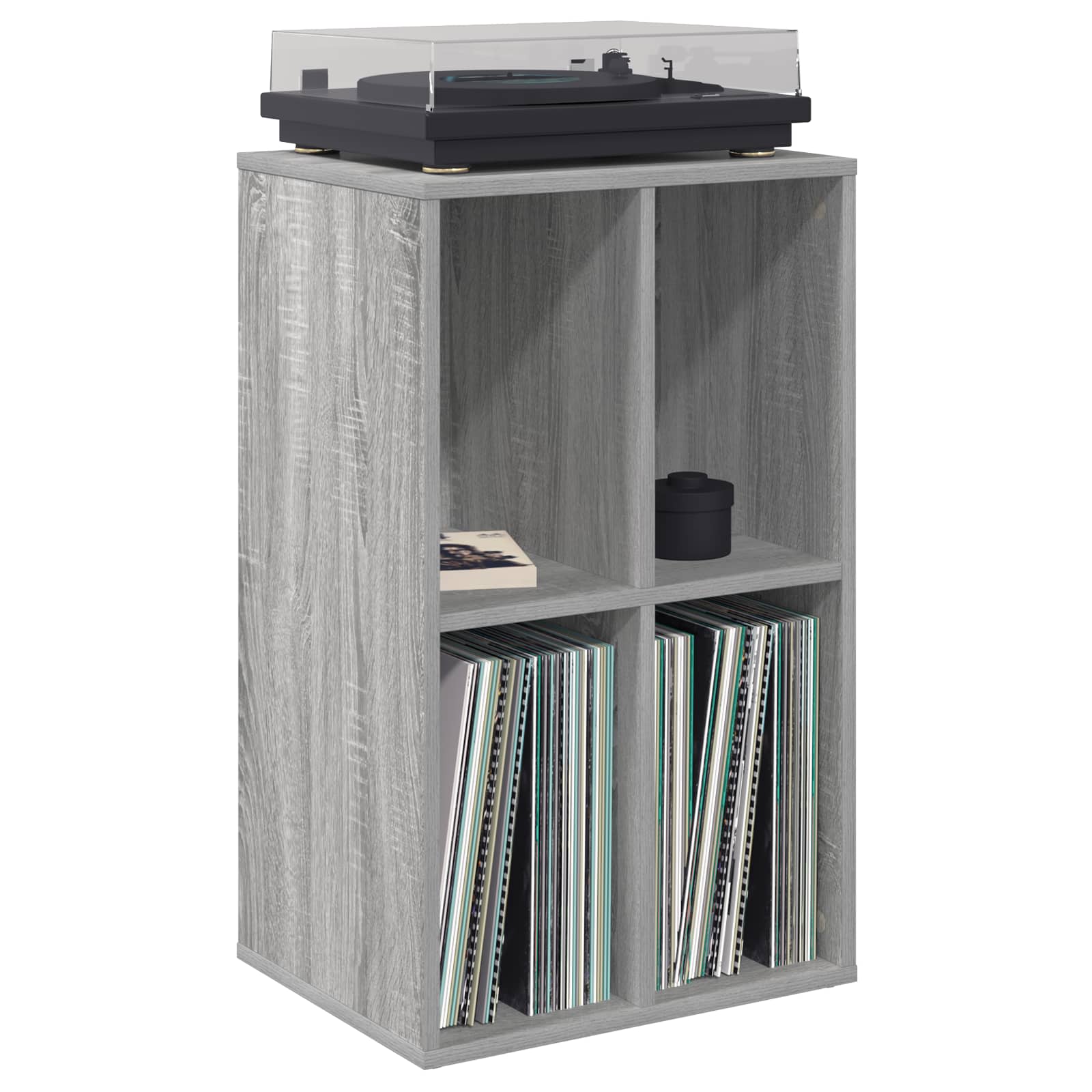 Ντουλάπι δίσκων βινυλίου Γκρι Sonoma 44,5 x 36,5 x 74,5 εκ