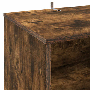 Ράφι Πικάπ Καπνισμένο Ξύλο Δρυός 47 x 39,5 x 74,5 εκ.