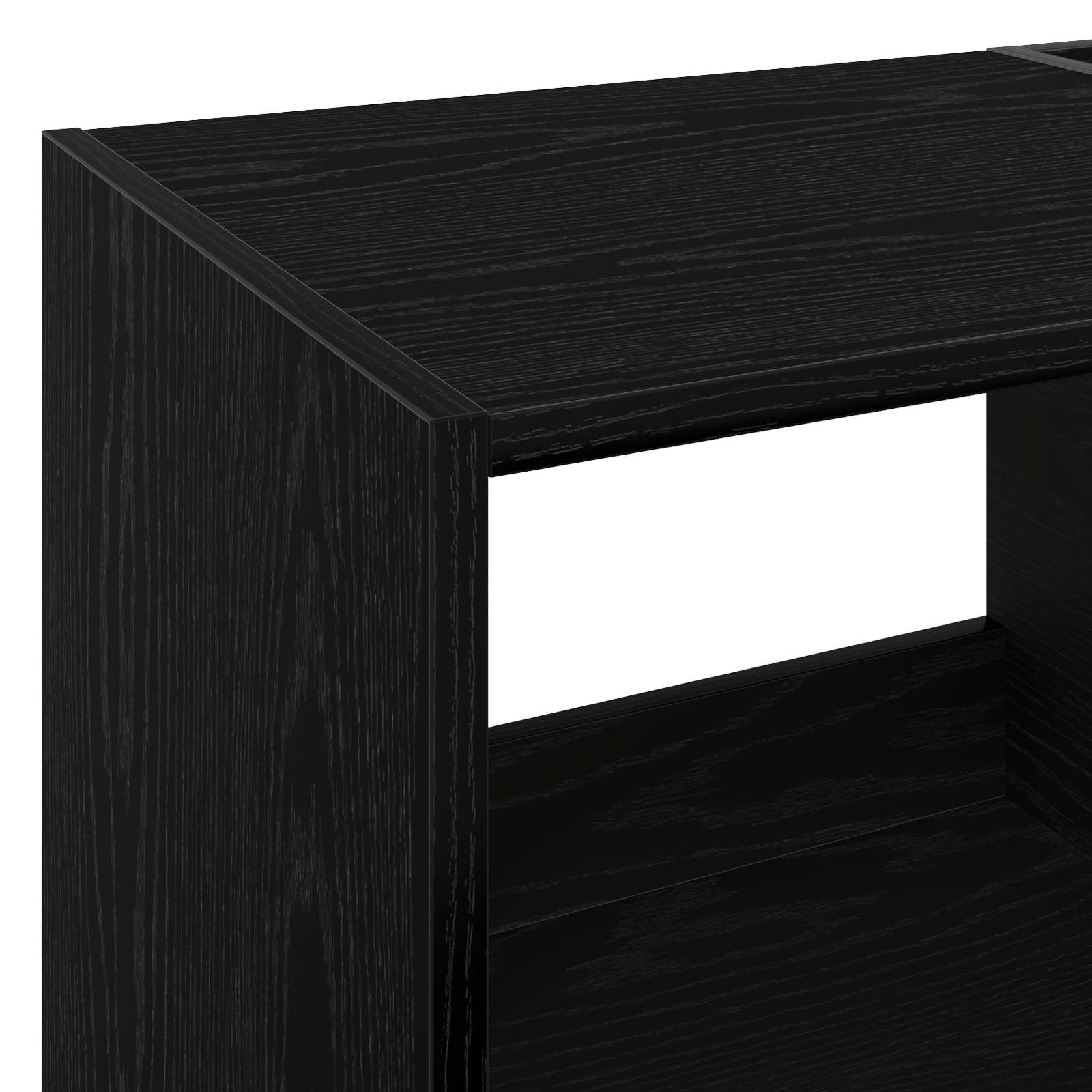 Βάση πικάπ Μαύρη Δρυς 82 x 39,5 x 82,5 εκ Επεξεργασμένο Ξύλο