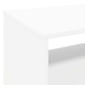 Βάση πικάπ Λευκό 71 x 39,5 x 83 εκ. Επεξεργασμένο Ξύλο