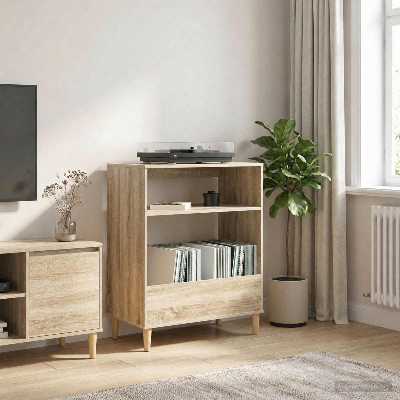 Βάση πικάπ Sonoma Δρυς 71 x 39,5 x 83 εκ. Επεξεργασμένο Ξύλο - Pakobazaar