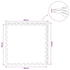 Πατάκια 40 τμχ. Μπλε 14,4 τ.μ. Φελιζόλ EVA - Pakobazaar