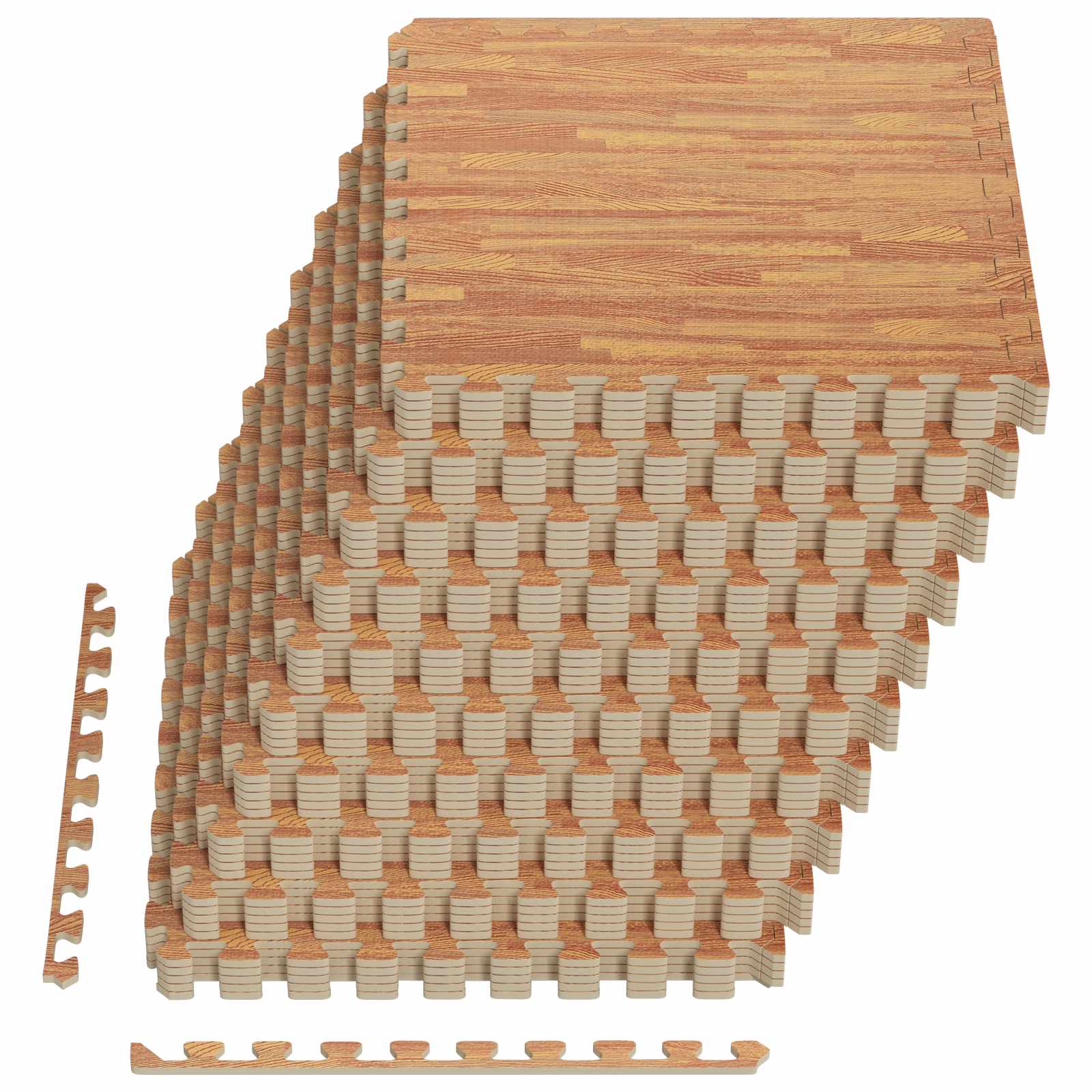Πατάκια 50 pcs ξύλο 18 τ.μ. Φελιζόλ EVA