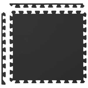 Πατάκια 12 pcs Μαύρο 4,32 m² Φελιζόλ EVA - Pakobazaar
