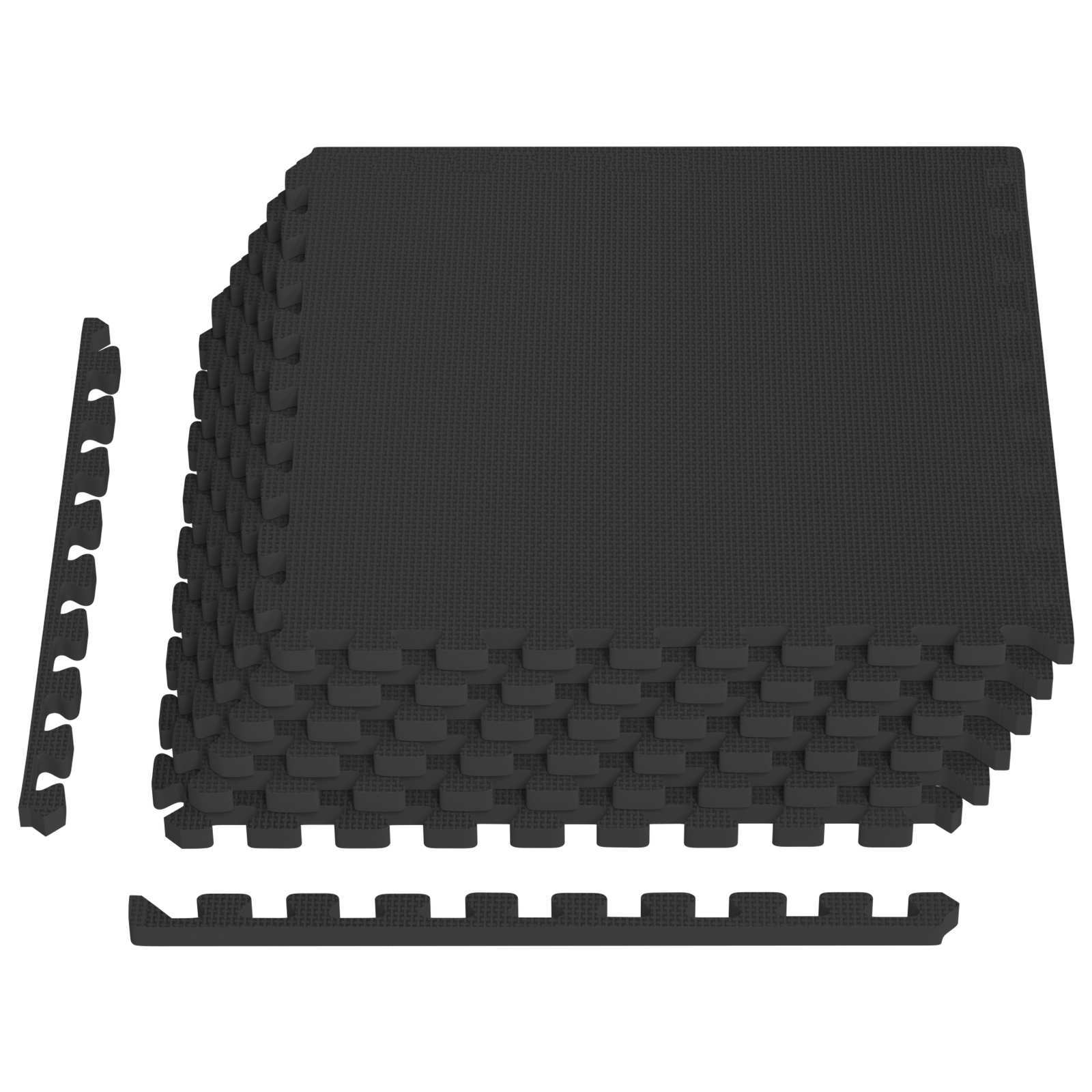 Πατάκια 6 pcs Μαύρο 2,16 m² Φελιζόλ EVA - Pakobazaar