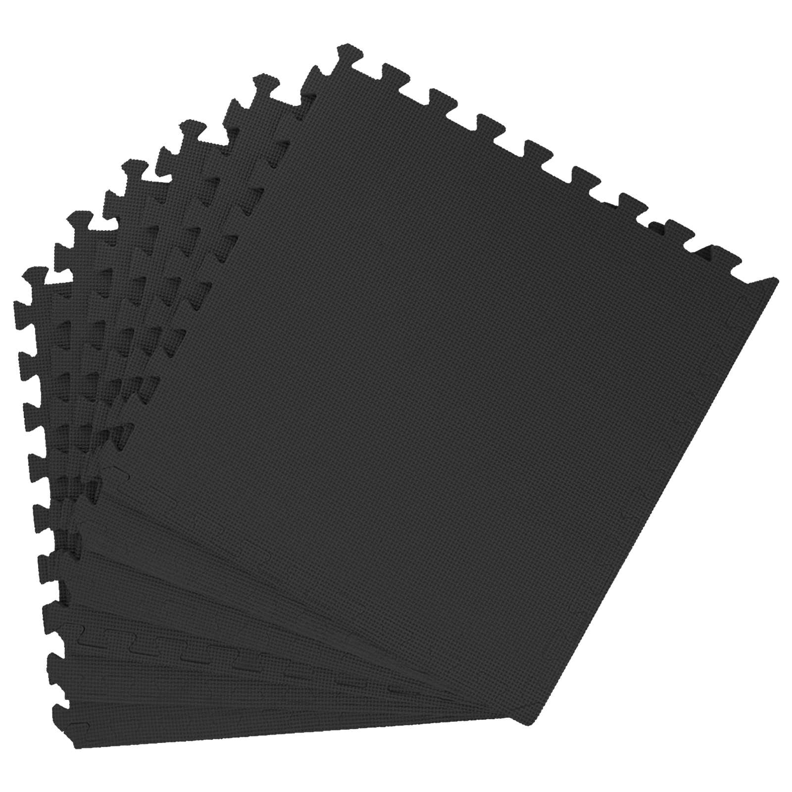 Πατάκια 24 pcs Μαύρο 8,64 m² Φελιζόλ EVA