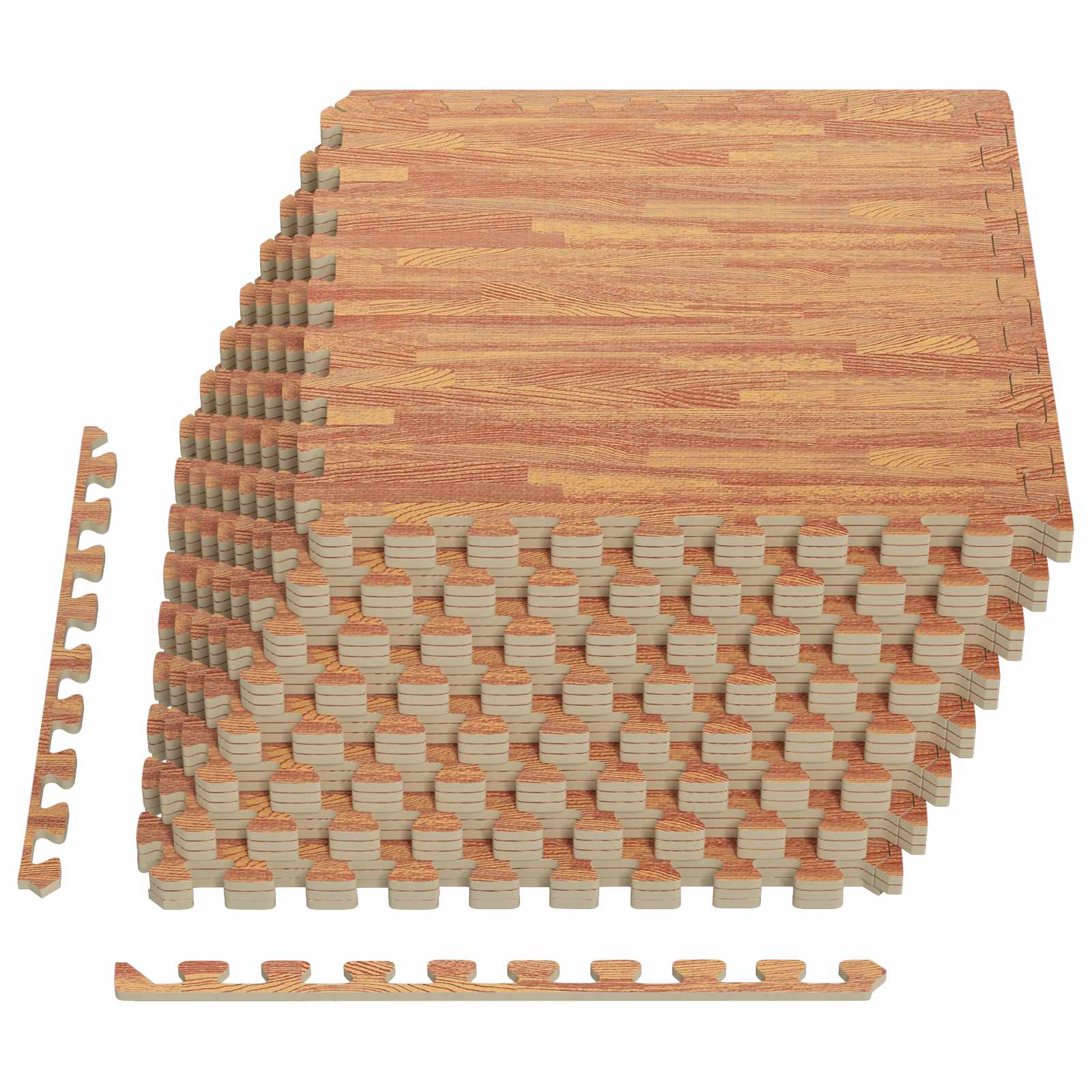 Πατάκια 24 pcs ξύλο 8,64 m² Φελιζόλ EVA