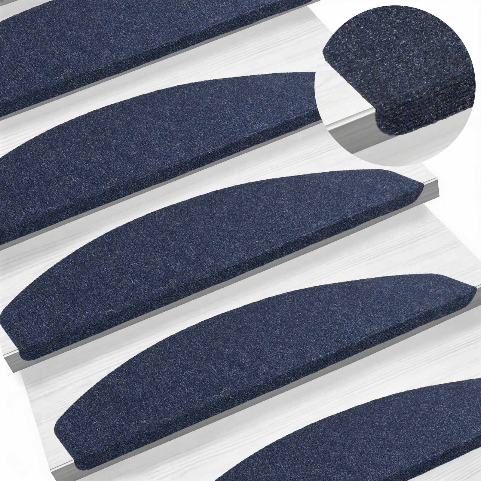 Αυτοκόλλητα Ματ Σκαλοπατιών 15 pcs Μπλε 80 x 28 x 3,5 εκ - Pakobazaar