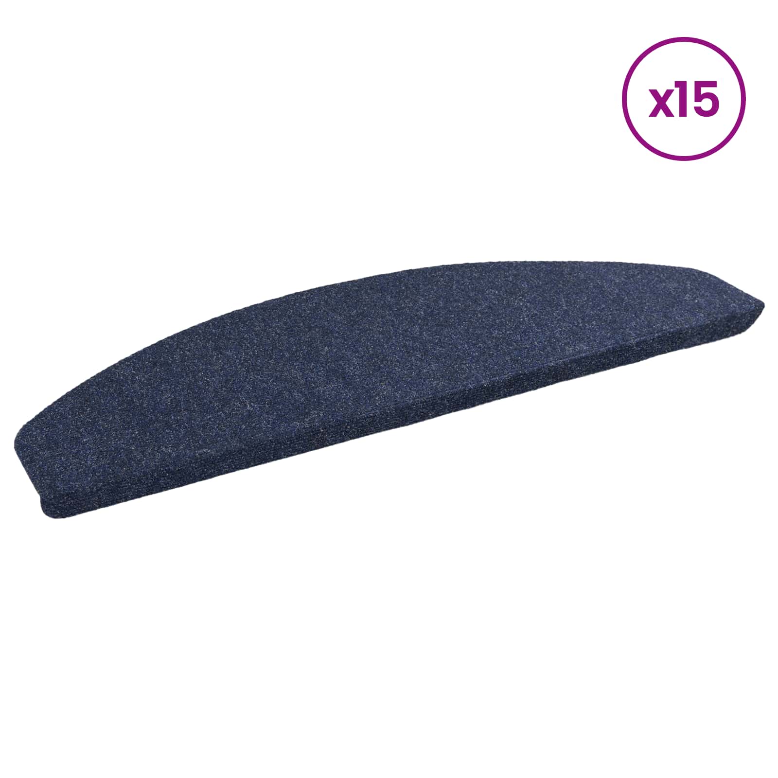 Αυτοκόλλητα Ματ Σκαλοπατιών 15 pcs Μπλε 80 x 28 x 3,5 εκ - Pakobazaar