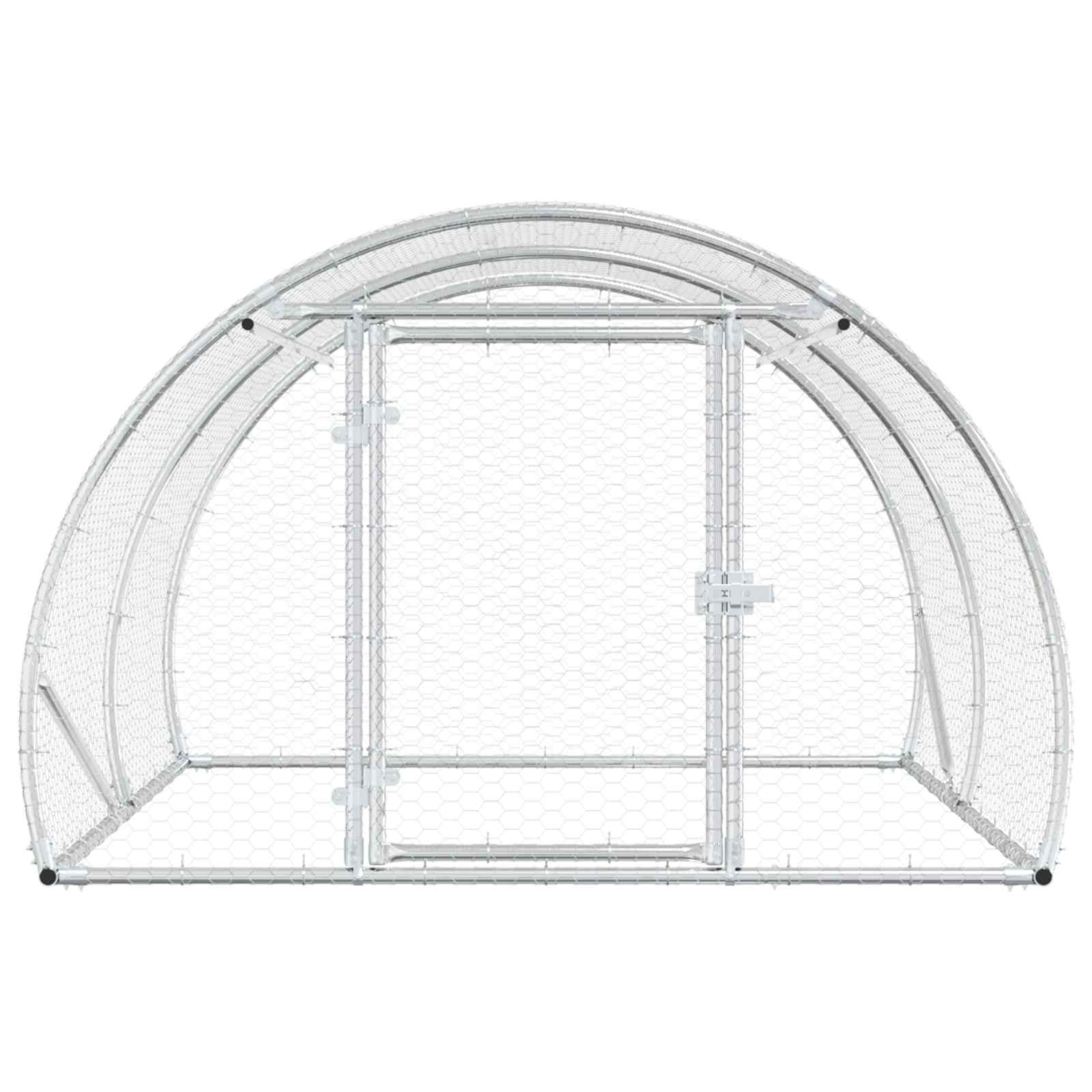 Κοτέτσι Ασημί 200 x 150 x 100 cm Γαλβανισμένος Χάλυβας