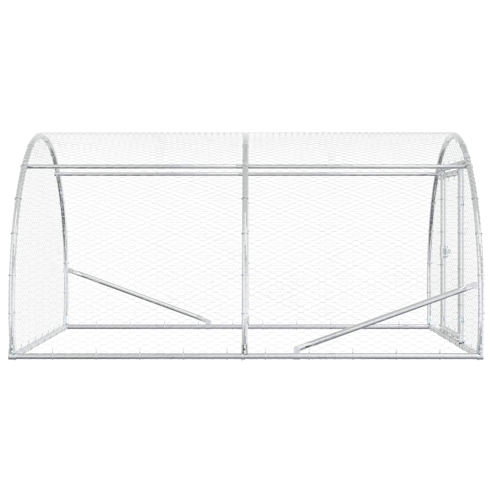 Κοτέτσι Ασημί 200 x 150 x 100 cm Γαλβανισμένος Χάλυβας