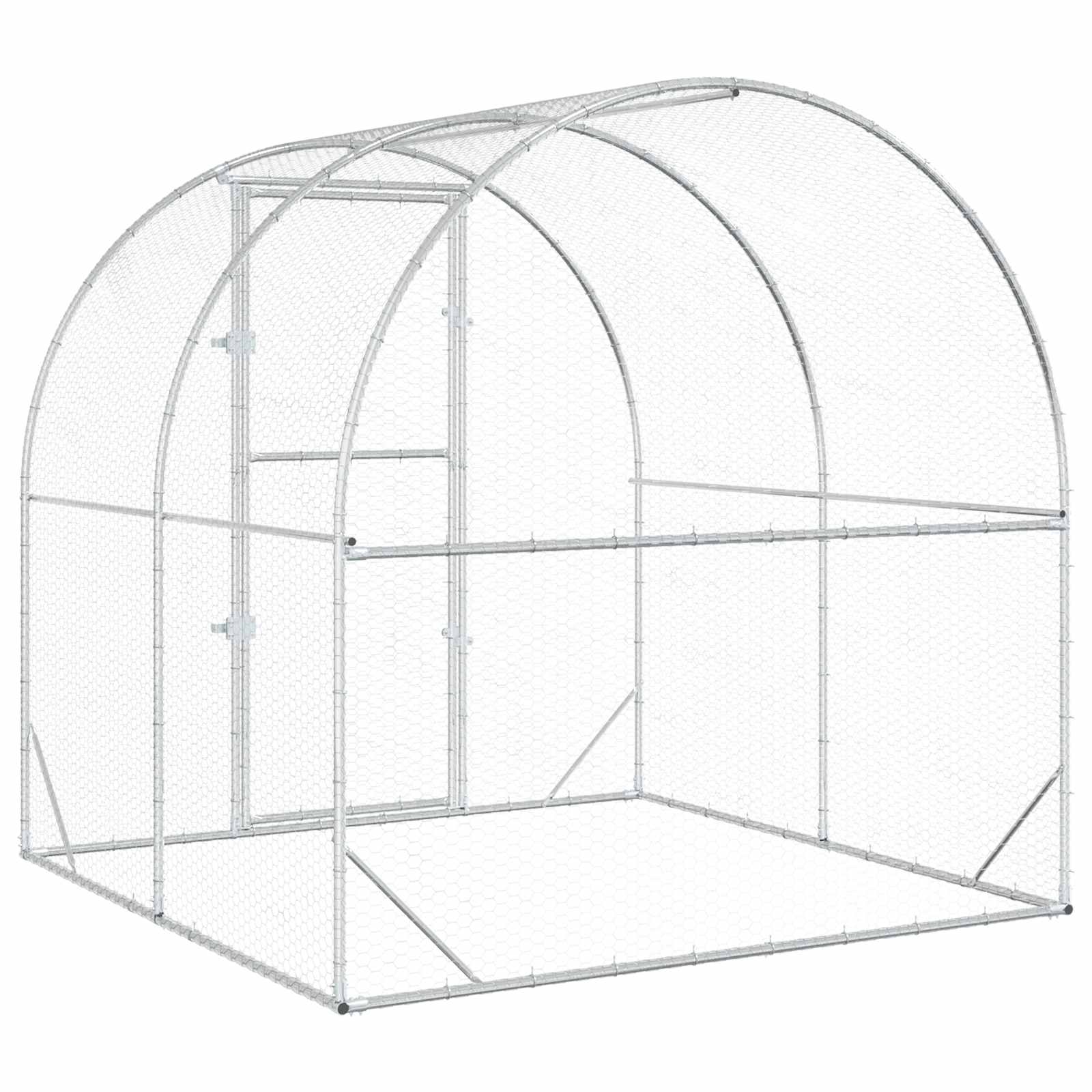 Κοτέτσι Ασημί 200 x 200 x 200 cm Γαλβανισμένος Χάλυβας