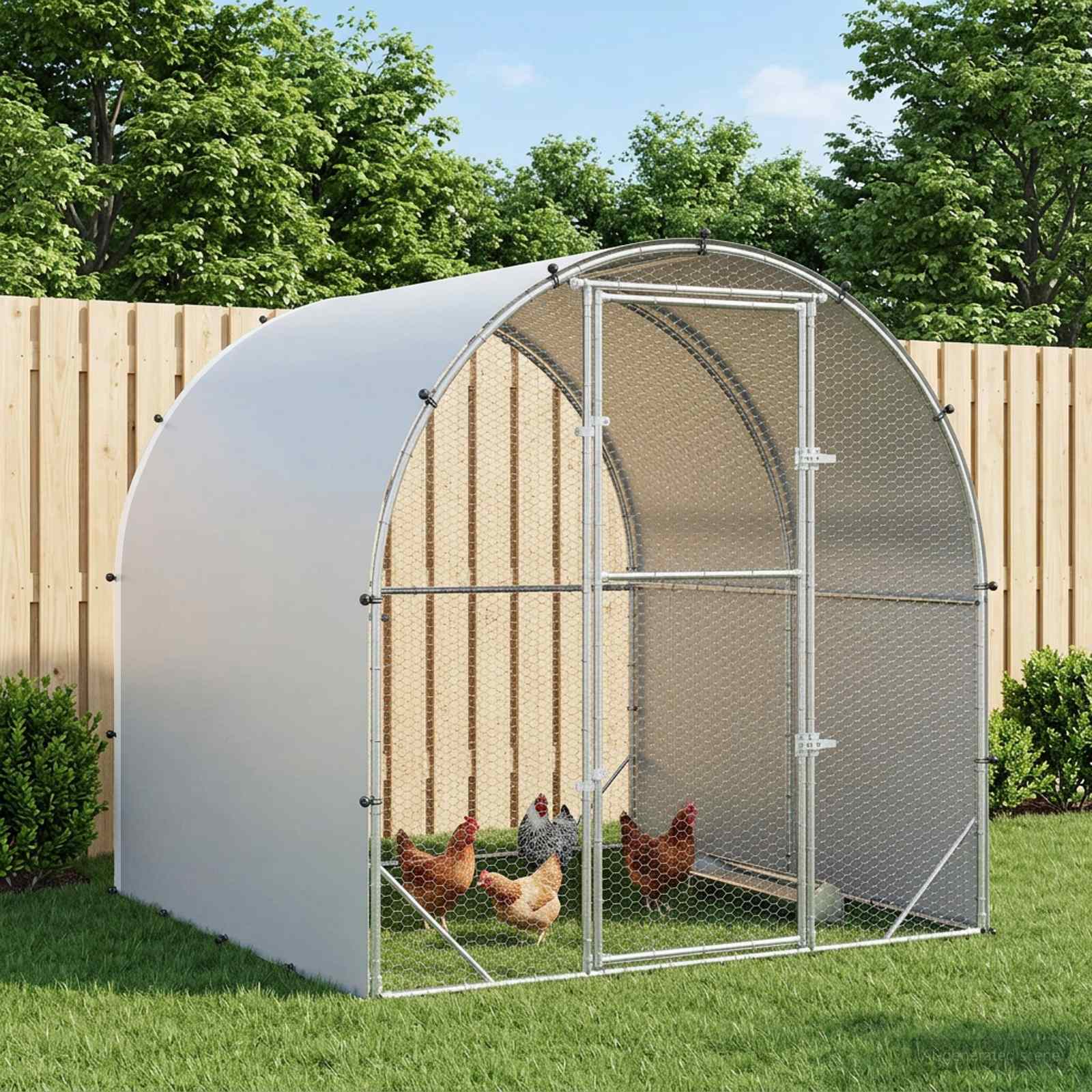 Κοτέτσι Ασημί 200 x 200 x 200 cm Γαλβανισμένος Χάλυβας