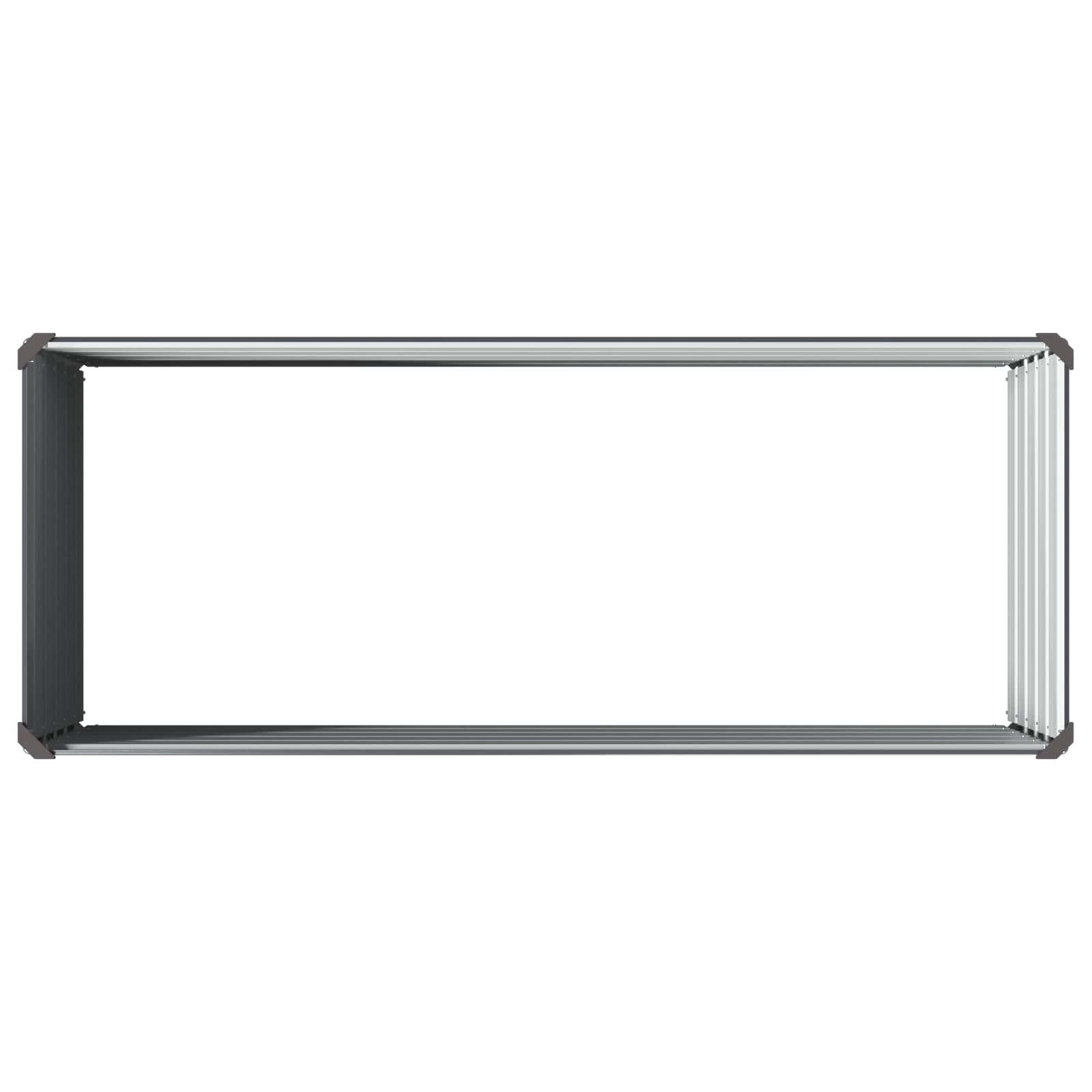 Υψωμένο Κρεβάτι Κήπου Ανθρακί 100 x 40 x 55 cm