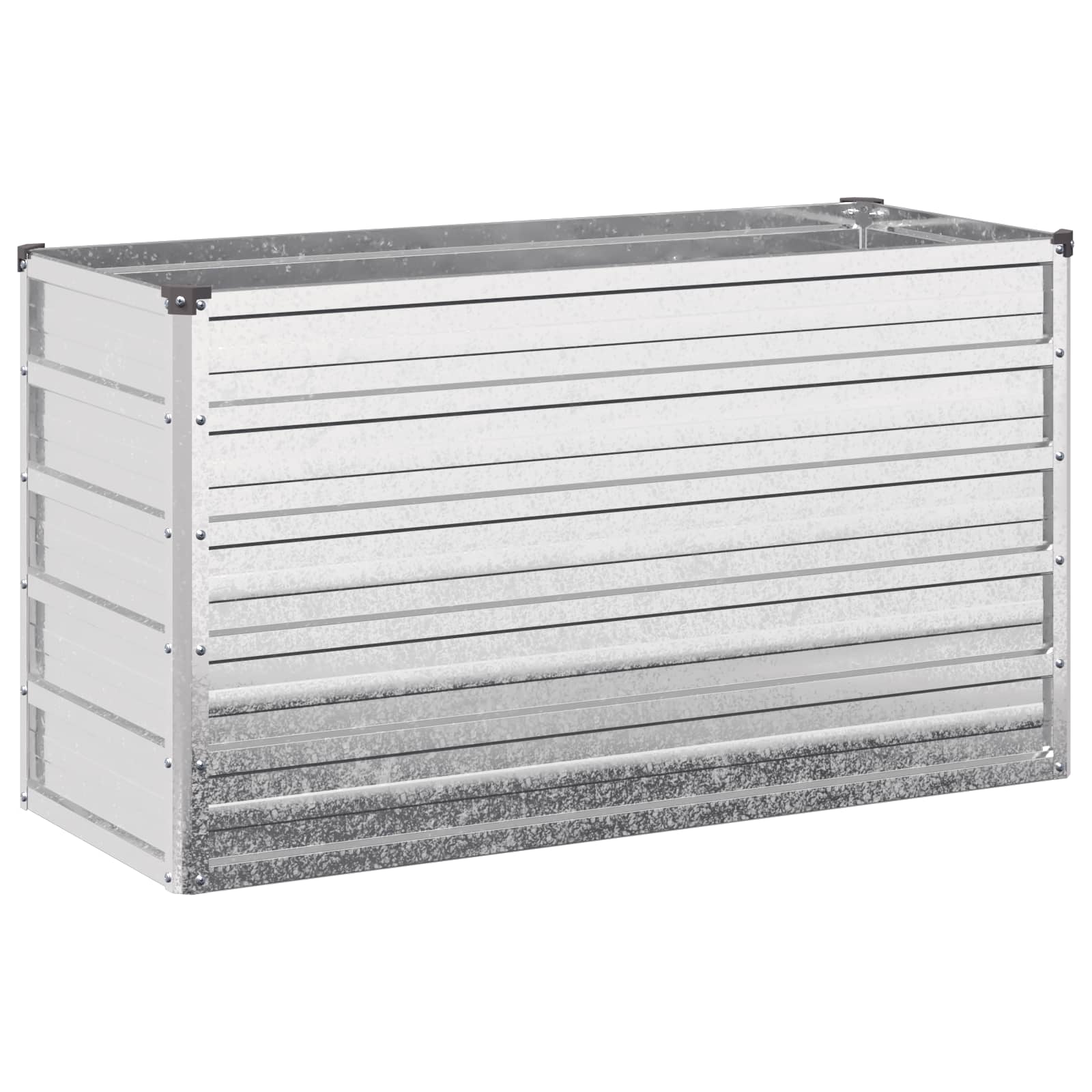Υψωμένο Κρεβάτι Κήπου Ασημί 100 x 40 x 55 cm γαλβανισμένο