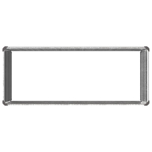 Υψωμένο Κρεβάτι Κήπου Ασημί 100 x 40 x 55 cm γαλβανισμένο