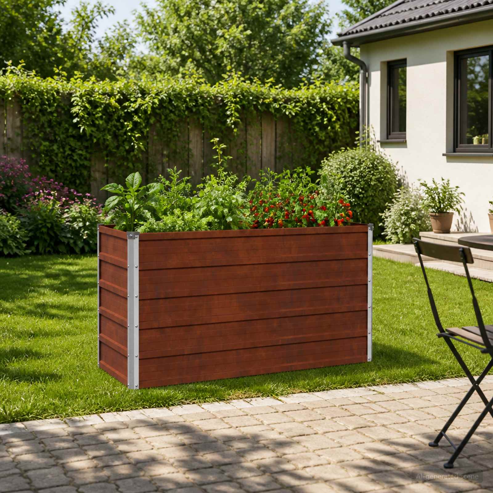 Υψωμένο Κρεβάτι Κήπου Σκ rusty 100 x 40 x 55 cm κοντόν - Pakobazaar
