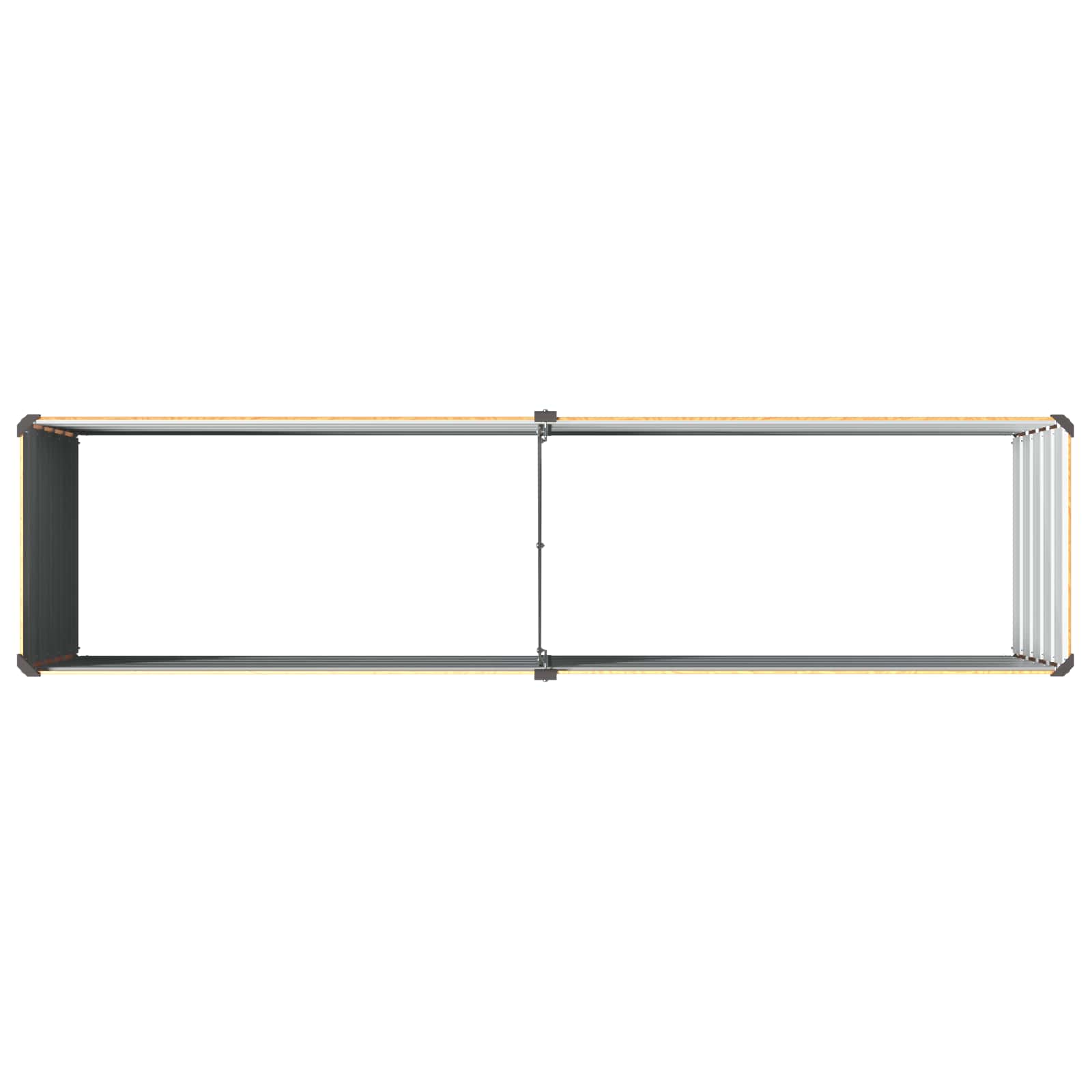 Υψωμένο Κρεβάτι Κήπου Φυσικό 160 x 40 x 55 εκ. - Pakobazaar