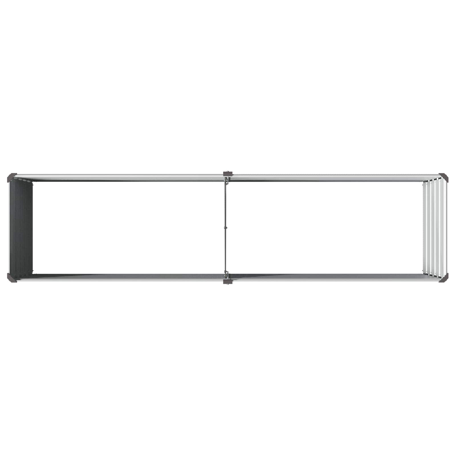 Υψωμένο Κρεβάτι Κήπου Γκρι 160 x 40 x 55 εκ. - Pakobazaar