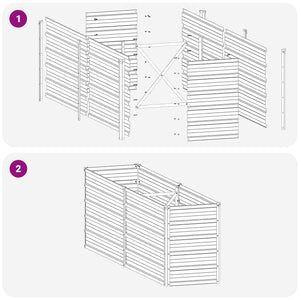 Υψωμένο Κρεβάτι Κήπου Ανθρακί 160 x 40 x 55 εκ. - Pakobazaar