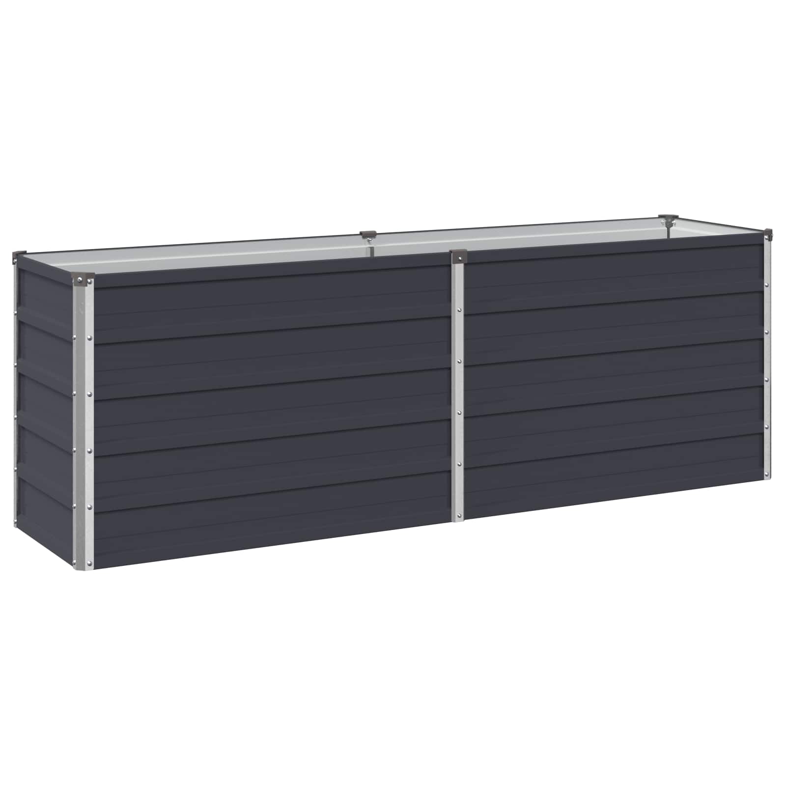 Υψωμένο Κρεβάτι Κήπου Ανθρακί 160 x 40 x 55 εκ. - Pakobazaar