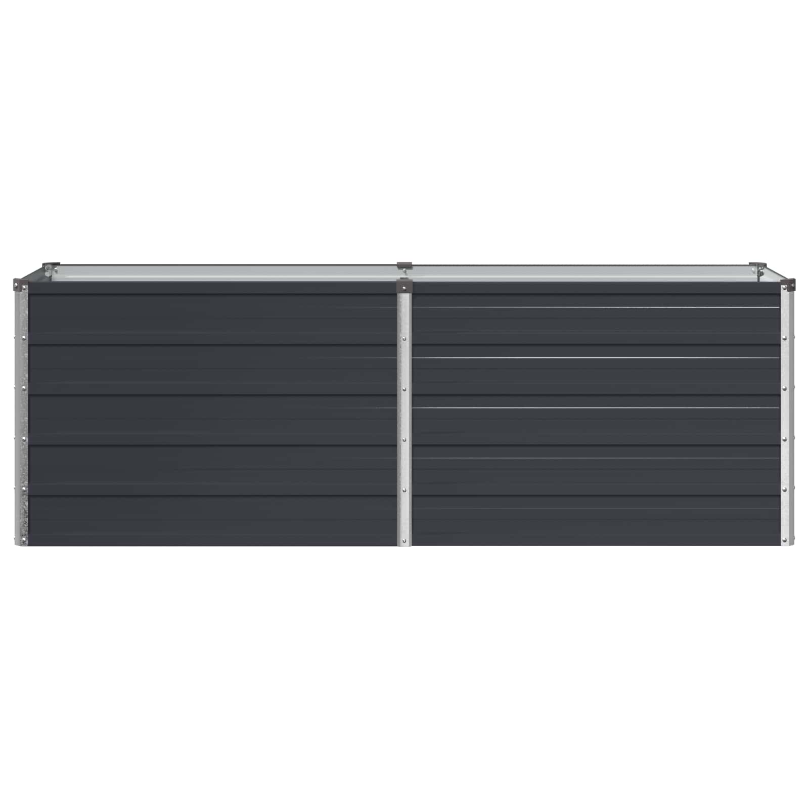 Υψωμένο Κρεβάτι Κήπου Ανθρακί 160 x 40 x 55 εκ. - Pakobazaar