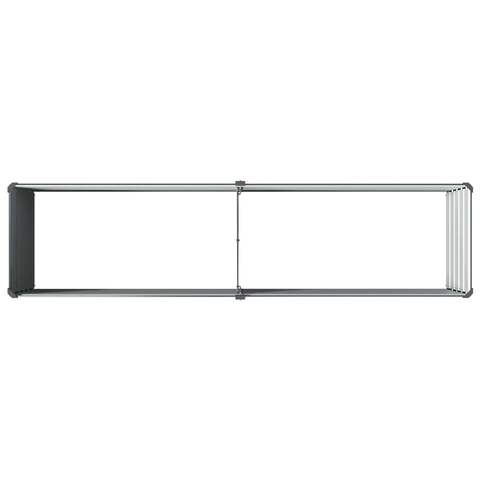 Υψωμένο Κρεβάτι Κήπου Ανθρακί 160 x 40 x 55 εκ. - Pakobazaar