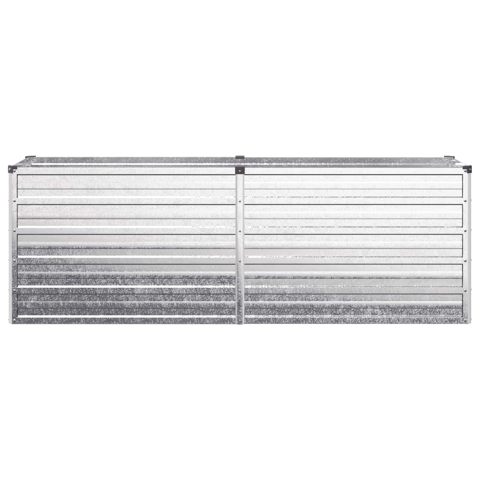 Υψωμένο Κρεβάτι Κήπου Ασημί 160 x 40 x 55 εκ. γαλβανισμένο