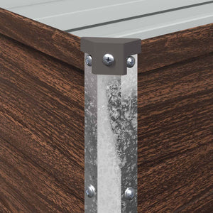Υψωμένο Κρεβάτι Κήπου Μαύρο 240 x 40 x 55 εκ.