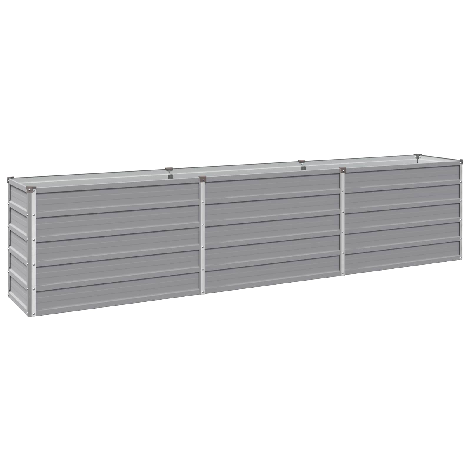 Υψωμένο Κρεβάτι Κήπου Γκρι 240 x 40 x 55 εκ. - Pakobazaar