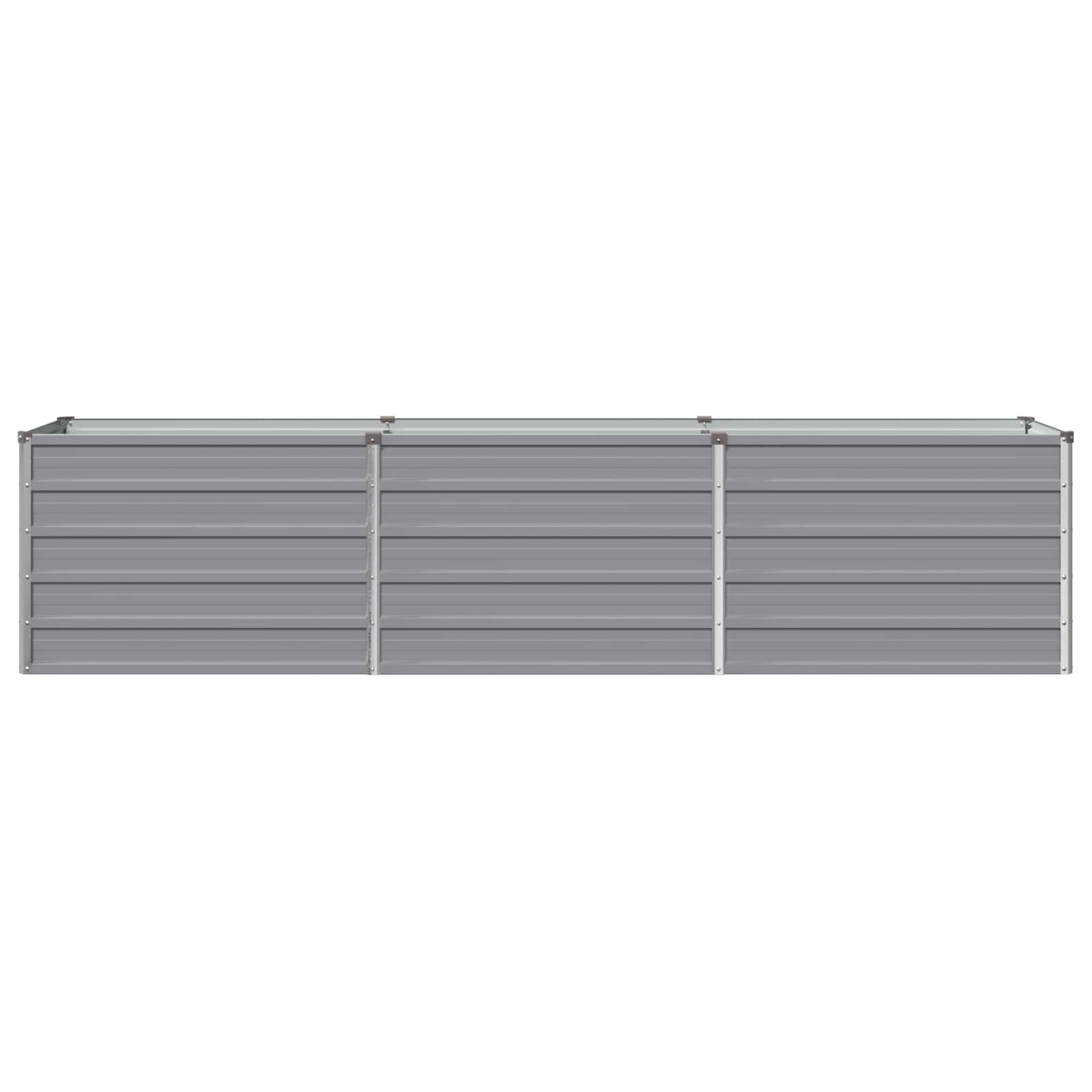 Υψωμένο Κρεβάτι Κήπου Γκρι 240 x 40 x 55 εκ. - Pakobazaar