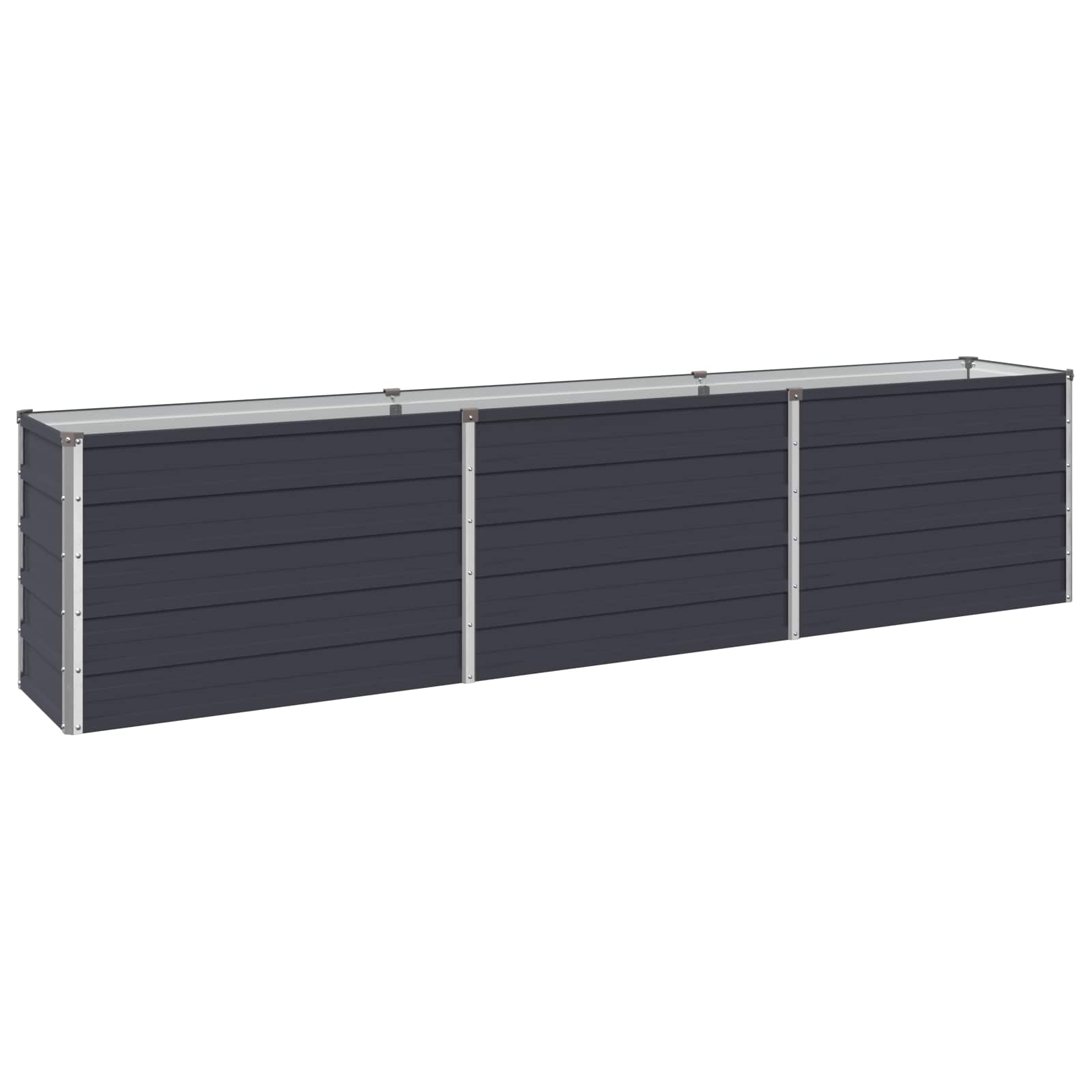 Υψωμένο Κρεβάτι Κήπου Ανθρακί 240 x 40 x 55 εκ. - Pakobazaar