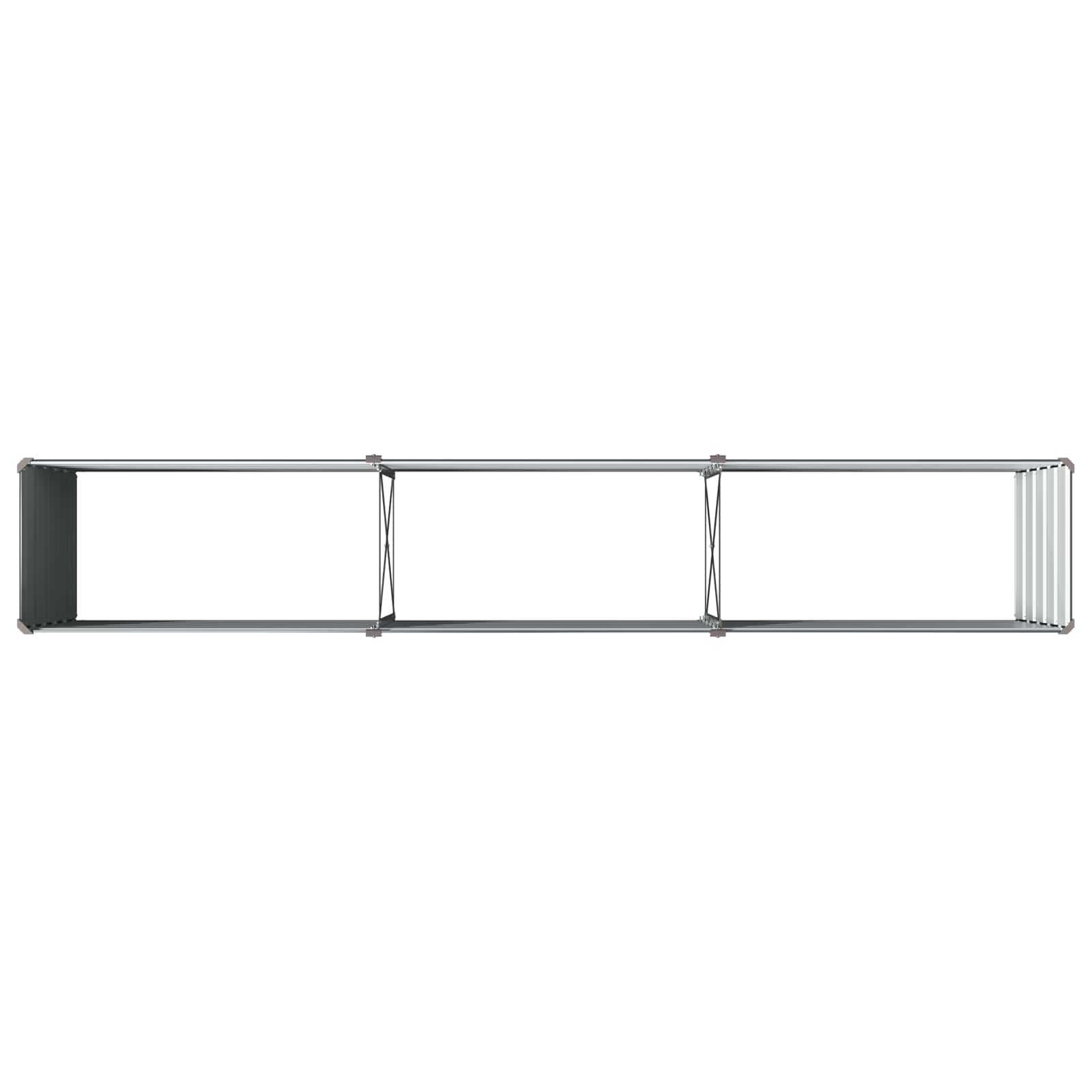 Υψωμένο Κρεβάτι Κήπου Ανθρακί 240 x 40 x 55 εκ. - Pakobazaar