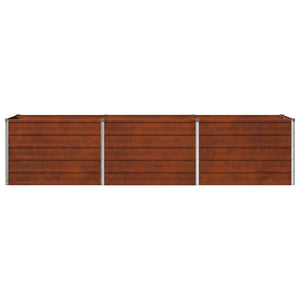 Υψωμένο Κρεβάτι Κήπου Σκ rusty 240 x 40 x 55 εκ. κοντόν - Pakobazaar