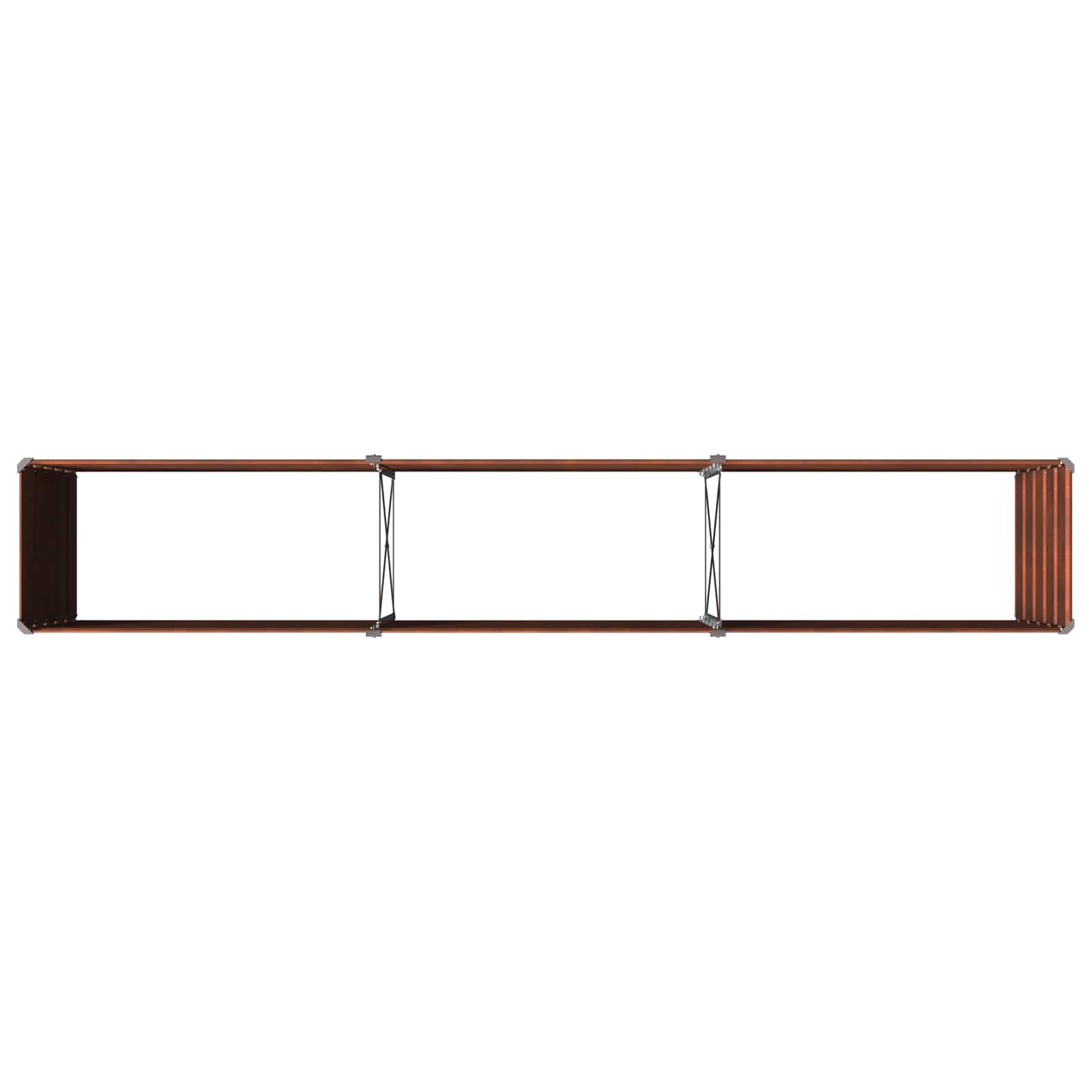 Υψωμένο Κρεβάτι Κήπου Σκ rusty 240 x 40 x 55 εκ. κοντόν - Pakobazaar