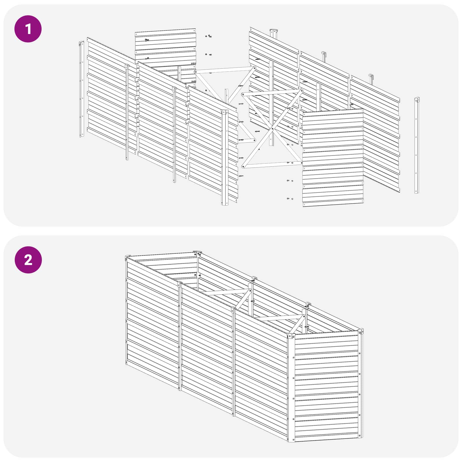 Υψωμένο Κρεβάτι Κήπου Παστέλ Πράσινο 240 x 40 x 55 εκ. - Pakobazaar