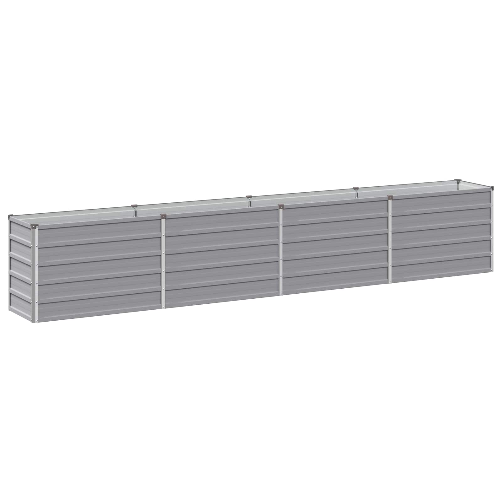 Υψωμένο Κρεβάτι Κήπου Γκρι 320 x 40 x 55 εκ. - Pakobazaar