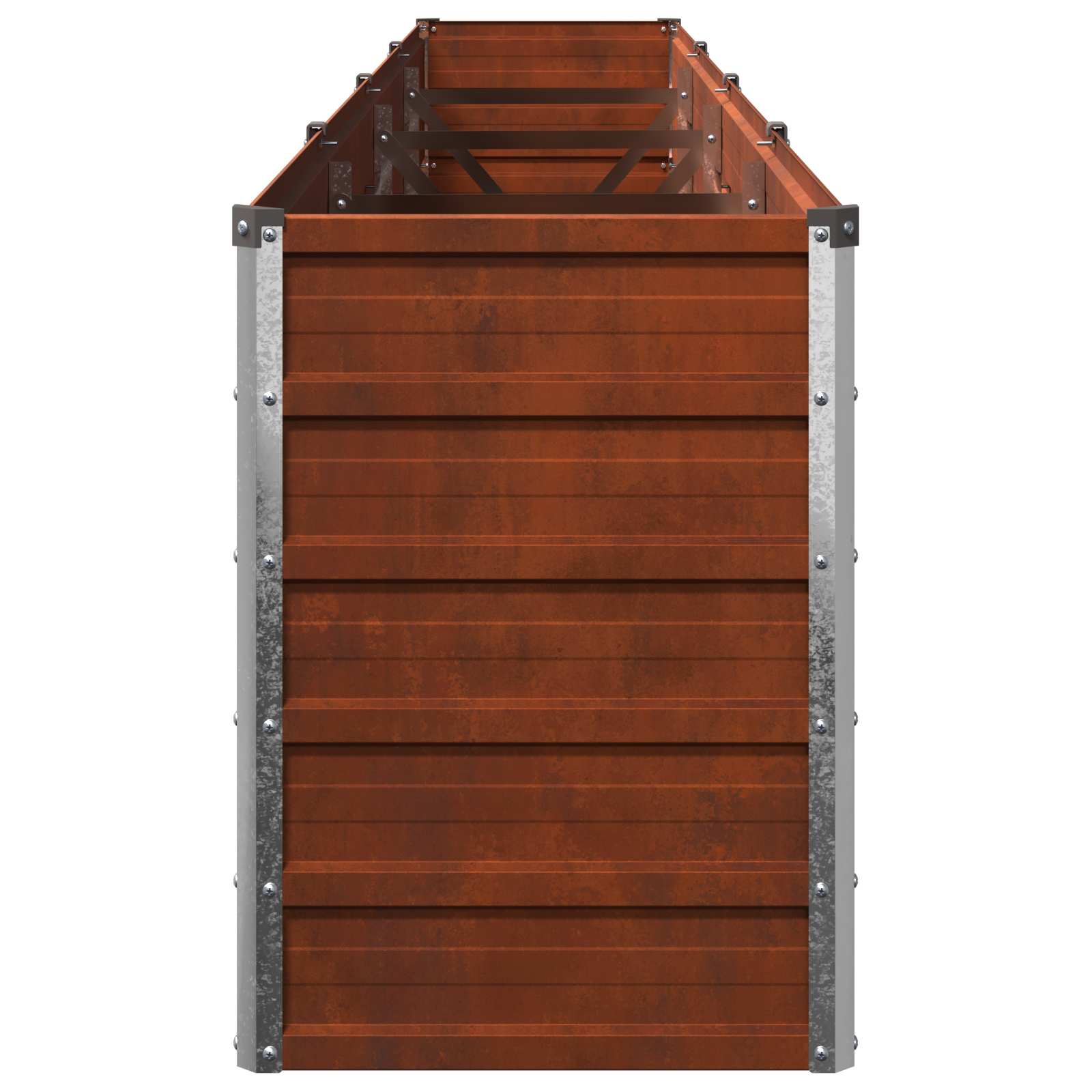 Υψωμένο Κρεβάτι Κήπου Σκ rusty 320 x 40 x 55 εκ. κοντόν - Pakobazaar
