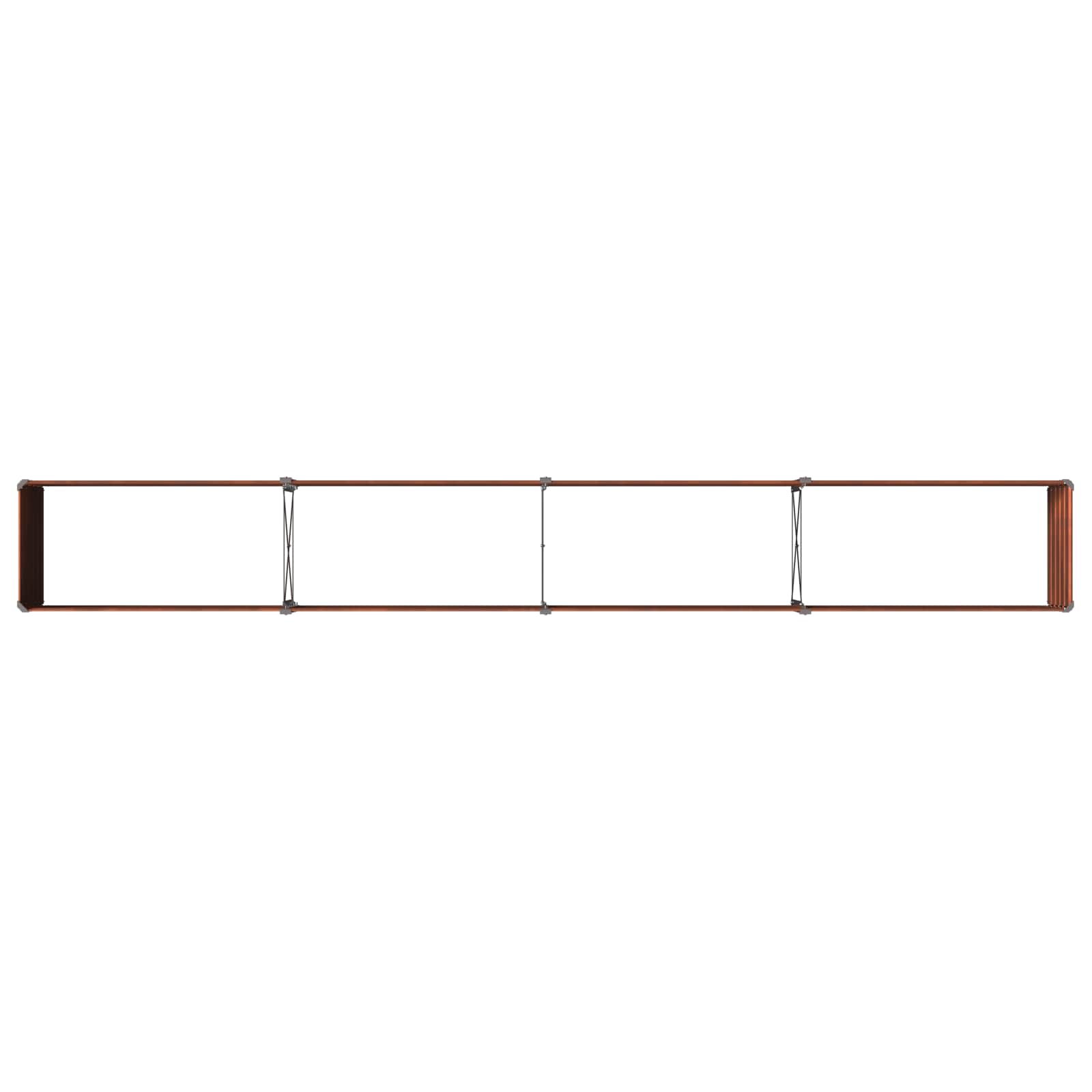 Υψωμένο Κρεβάτι Κήπου Σκ rusty 320 x 40 x 55 εκ. κοντόν - Pakobazaar