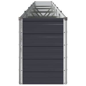 Υψωμένο Κρεβάτι Κήπου Ανθρακί 400 x 40 x 55 εκ.