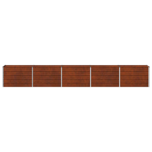 Υψωμένο Κρεβάτι Κήπου Σκ rusty 400 x 40 x 55 εκ. κοντόν