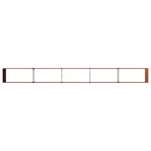 Υψωμένο Κρεβάτι Κήπου Σκ rusty 400 x 40 x 55 εκ. κοντόν