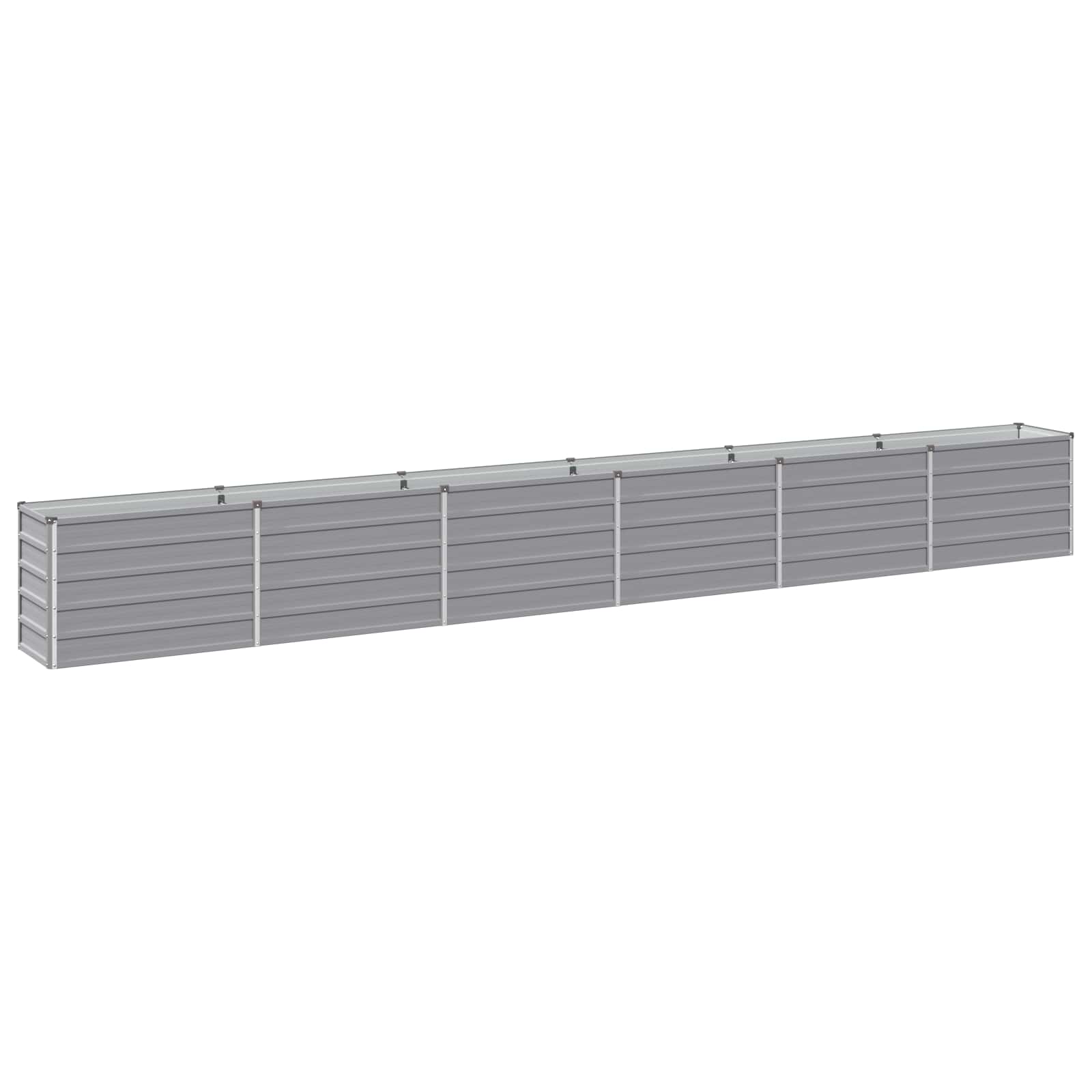 Υψωμένο Κρεβάτι Κήπου Γκρι 480 x 40 x 55 εκ.