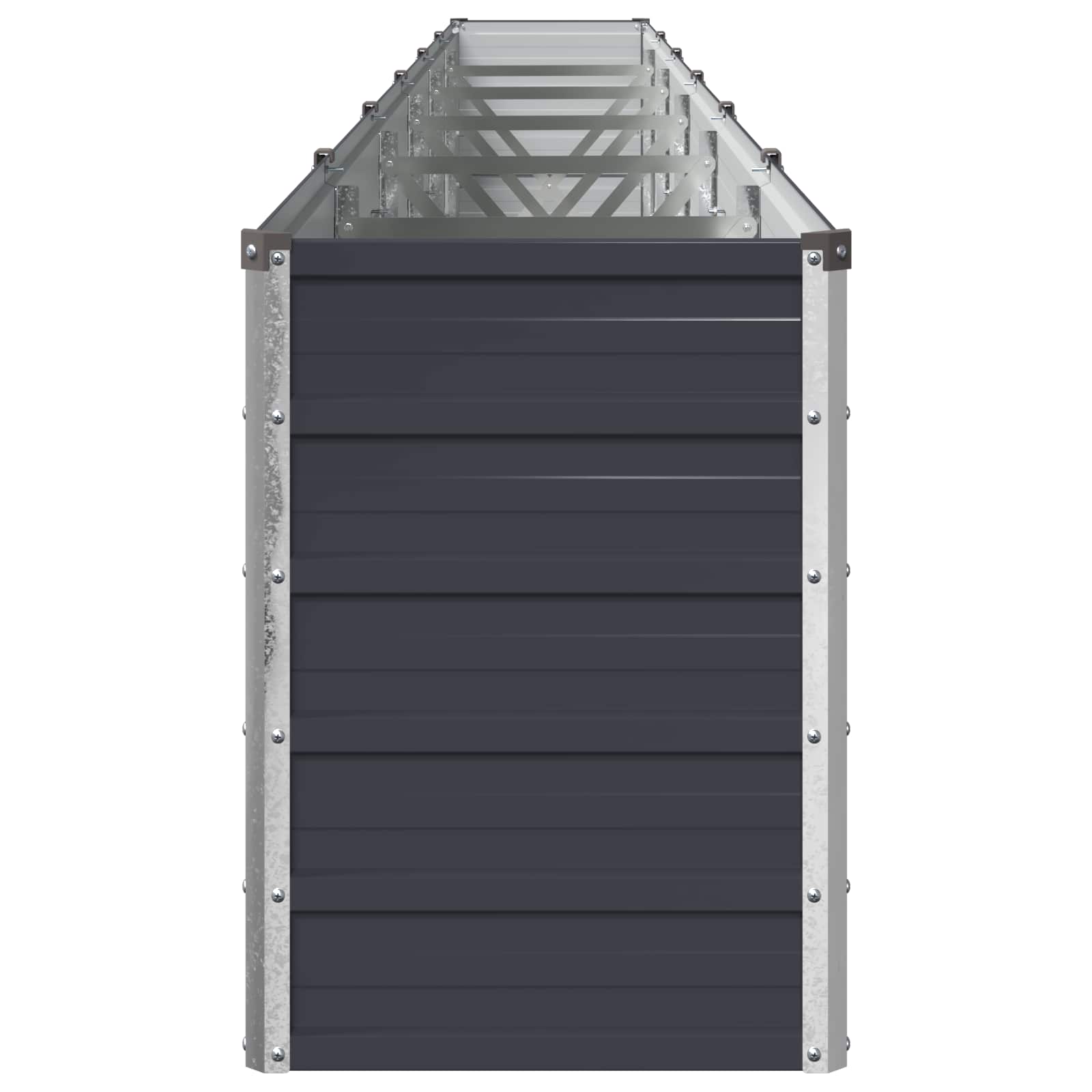 Υψωμένο Κρεβάτι Κήπου Ανθρακί 480 x 40 x 55 εκ.
